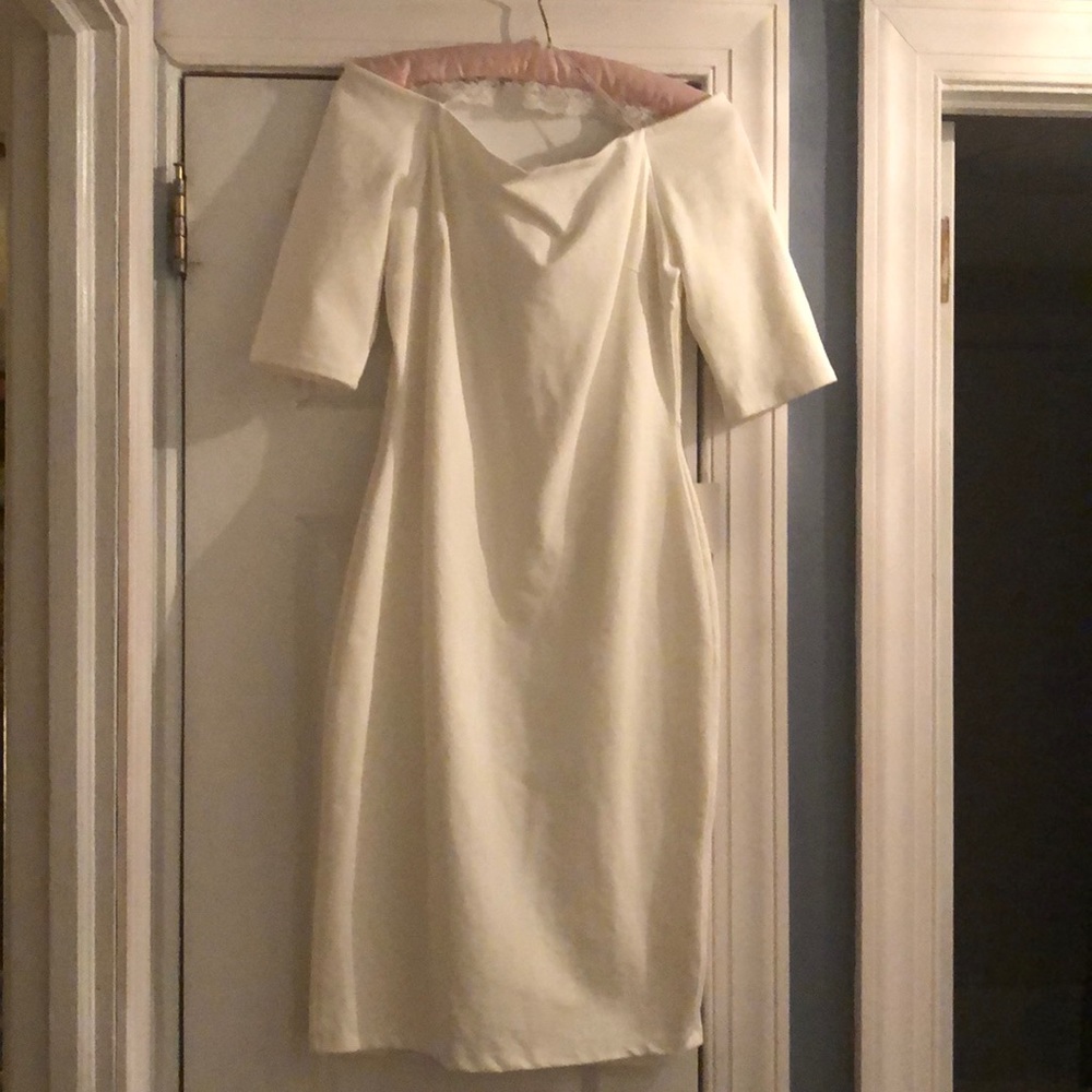 Lulus fitted off the shoulders dress